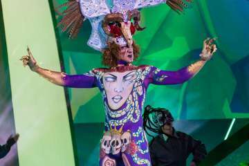 Concurso de maquillaje corporal del Carnaval de Las Palmas de GC (Foto Antonio Rico)
